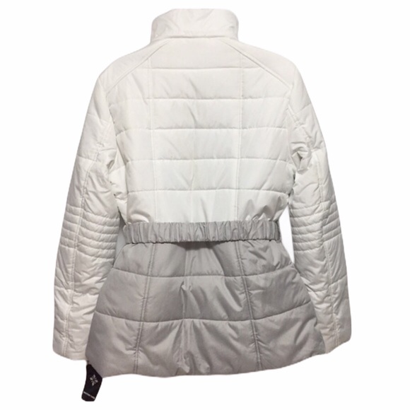 Weather Tamer White & Grey Color-block Jacket - Picture 2 of 4